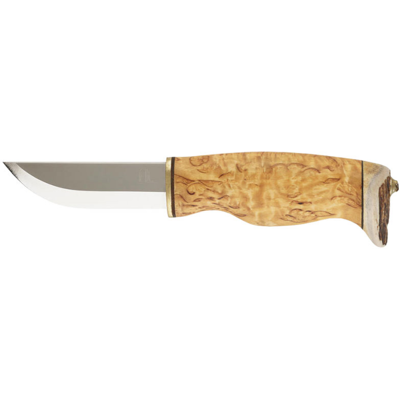 Couteau arctic legend hunter's knife artisanal al941 lame 9cm manche en bouleau + étui en cuir - Publicité Couteau arctic legend hunter's knife artisanal al941 lame 9cm manche en bouleau + étui en cuir - Publicité