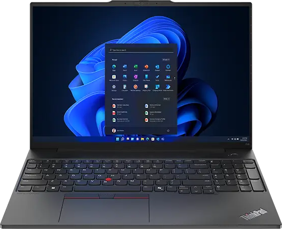 Lenovo ThinkPad E16 G2 Processeur Intel® Core™ Ultra 5 125U (cœurs E jusqu’à 3,60 GHz cœurs P jusqu’à 4,30 GHz)/Windows 11 Professionnel 64/512 Go SSD M.2 2242 PCIe Gen4 TLC Opal