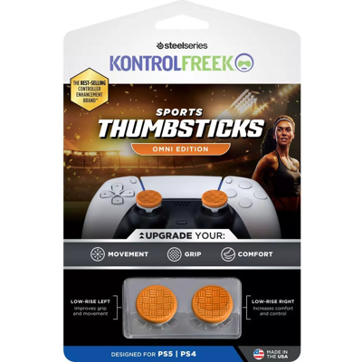 Extenseur de poignée pour manette PS5/PS4 Steelseries - KontrolFreek Sports -Clutch edition -Orange - kit de 2 - Publicité Extenseur de poignée pour manette PS5/PS4 Steelseries - KontrolFreek Sports -Clutch edition -Orange - kit de 2 - Publicité
