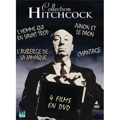 Collection Hitchcock : L'homme qui en savait trop + Junon et le paon + Chantage + L'auberge de la Jamaique - Publicité Collection Hitchcock : L'homme qui en savait trop + Junon et le paon + Chantage + L'auberge de la Jamaique - Publicité