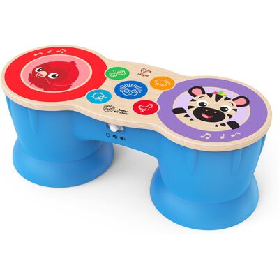 Hape Tambour en Bois Bleu Magic Touch - Jouet Musical 6+ Mois - Publicité Hape Tambour en Bois Bleu Magic Touch - Jouet Musical 6+ Mois - Publicité