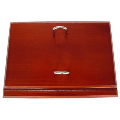Socle en bois acajou pour bloc éphéméride - 12 x 8.2 cm - Exacompta - Publicité Socle en bois acajou pour bloc éphéméride - 12 x 8.2 cm - Exacompta - Publicité