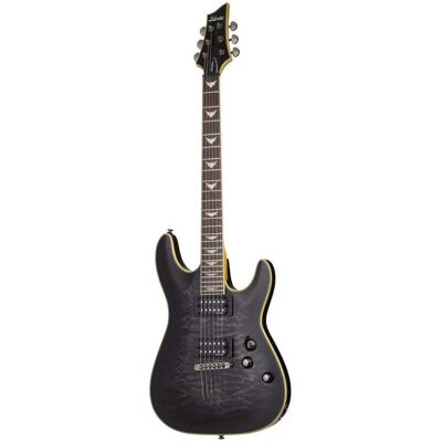 Schecter Omen Extreme-6 - Guitare électrique - Type ST - See Through Black - Publicité Schecter Omen Extreme-6 - Guitare électrique - Type ST - See Through Black - Publicité