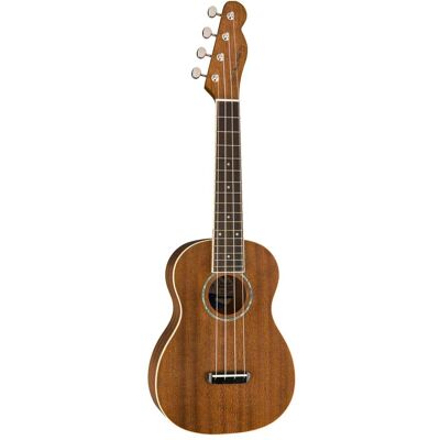 Fender Zuma - Ukulélé - acoustique - 4 cordes - concert - dessus : sapelli - arrière : sapelli - Publicité Fender Zuma - Ukulélé - acoustique - 4 cordes - concert - dessus : sapelli - arrière : sapelli - Publicité