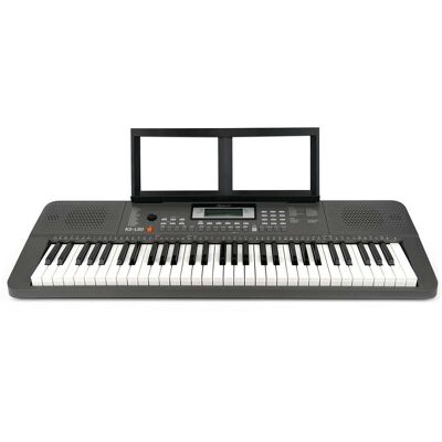 Clavier arrangeur KS-L80 - 61 touches lumineuses - Gris métallisé - Shiver - Publicité Clavier arrangeur KS-L80 - 61 touches lumineuses - Gris métallisé - Shiver - Publicité
