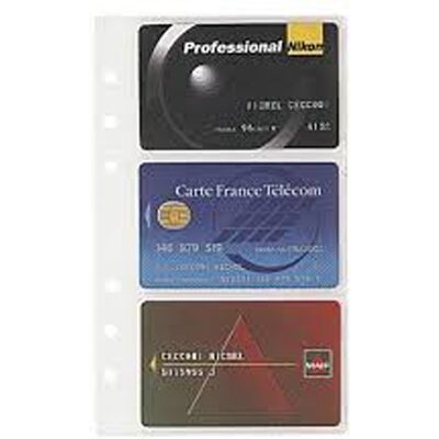 Recharge perforée agenda - Exatime 17 - Pochettes porte-cartes - 10.5 x 17.2 cm - Exacompta - Publicité Recharge perforée agenda - Exatime 17 - Pochettes porte-cartes - 10.5 x 17.2 cm - Exacompta - Publicité