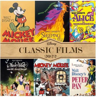 Grupo Erik Calendrier 2022 - Erik - 30 x 30 cm - 16 mois - Disney Classic Films - Publicité Grupo Erik Calendrier 2022 - Erik - 30 x 30 cm - 16 mois - Disney Classic Films - Publicité