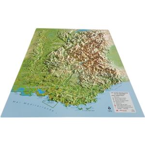 Carte en relief des Alpes françaises et ses massifs alpins - Publicité Carte en relief des Alpes françaises et ses massifs alpins - Publicité