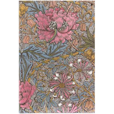 Répertoire Paperblanks - Rose - 14 x 9 cm - Morris chèvrefeuille rose mini - 128 pages lignées - Publicité Répertoire Paperblanks - Rose - 14 x 9 cm - Morris chèvrefeuille rose mini - 128 pages lignées - Publicité