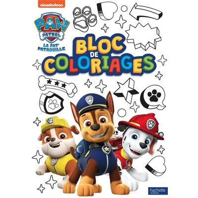 Pat' Patrouille - Bloc de coloriages - Publicité Pat' Patrouille - Bloc de coloriages - Publicité
