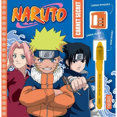 Mon carnet secret – Naruto, Sakura, Sasuke - Publicité Mon carnet secret – Naruto, Sakura, Sasuke - Publicité