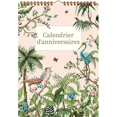 Calendrier d'anniversaires - Tropical - Publicité Calendrier d'anniversaires - Tropical - Publicité