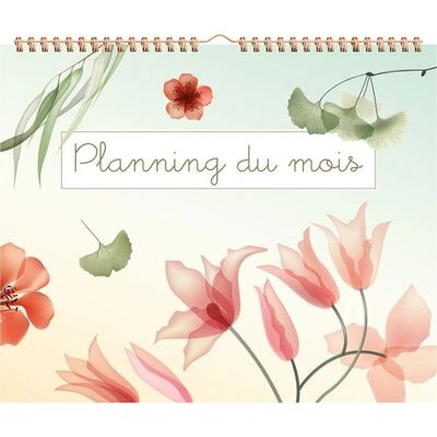 Planning du mois (Transparent flowers) - Publicité Planning du mois (Transparent flowers) - Publicité