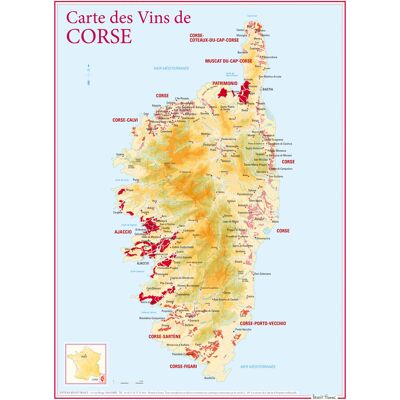 - PAS DE MARQUE - Carte des vins de Corse - Publicité - PAS DE MARQUE - Carte des vins de Corse - Publicité