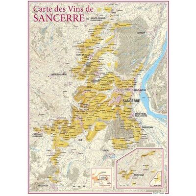 - PAS DE MARQUE - Carte des vins de Sancerre - Publicité - PAS DE MARQUE - Carte des vins de Sancerre - Publicité