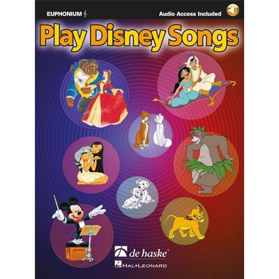 Jaap kastelein - play disney songs - euphonium - recueil + enregistrement(s) en ligne - cle de sol - Publicité Jaap kastelein - play disney songs - euphonium - recueil + enregistrement(s) en ligne - cle de sol - Publicité