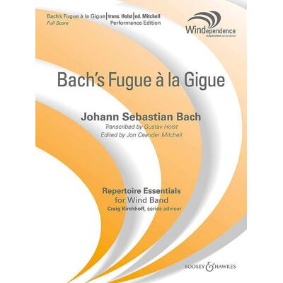 Bach's fugue a la gigue -partition+parties separees - Publicité Bach's fugue a la gigue -partition+parties separees - Publicité