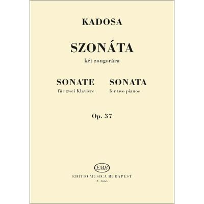 ART Pal jardanyi : sonate op. 37 - 2 pianos - Publicité ART Pal jardanyi : sonate op. 37 - 2 pianos - Publicité