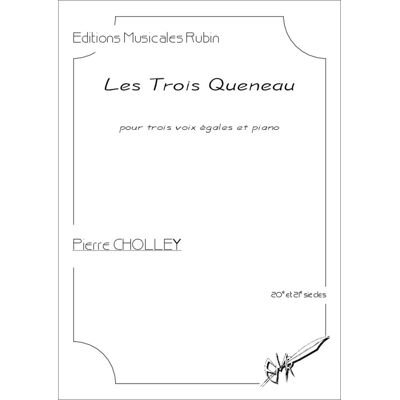 ART Les Trois Queneau : sur des textes de Raymond Queneau - Publicité ART Les Trois Queneau : sur des textes de Raymond Queneau - Publicité