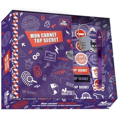 Mon carnet top secret - coffret avec stylo magique - Publicité Mon carnet top secret - coffret avec stylo magique - Publicité