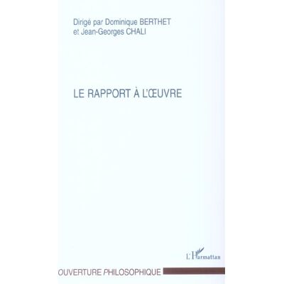 ART Le rapport a l'oeuvre - Publicité ART Le rapport a l'oeuvre - Publicité