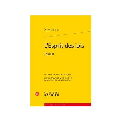 L'esprit des lois, Tome 2 - Publicité L'esprit des lois, Tome 2 - Publicité