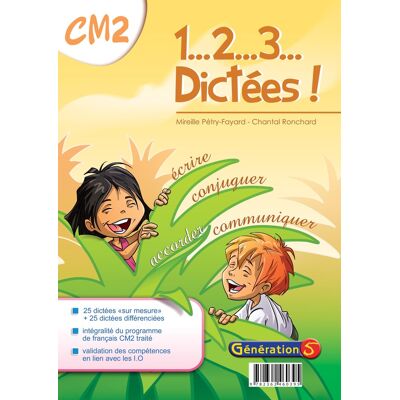 1, 2, 3... DICTEES : CM2 - dossier pédagogique avec fiches photocopiables - Publicité 1, 2, 3... DICTEES : CM2 - dossier pédagogique avec fiches photocopiables - Publicité