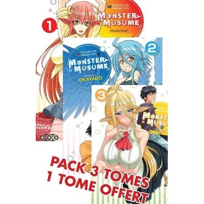 Monster Cable Musume - everyday life with monster girls : Tome 1 à 3 - Publicité Monster Cable Musume - everyday life with monster girls : Tome 1 à 3 - Publicité