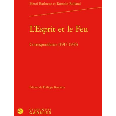 L'esprit et le feu : correspondance (1917-1935) - Publicité L'esprit et le feu : correspondance (1917-1935) - Publicité