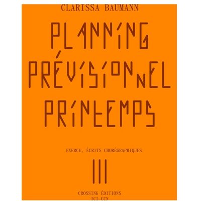ART Planning prévisionnel Printemps - Publicité ART Planning prévisionnel Printemps - Publicité