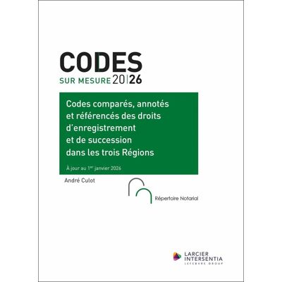 - PAS DE MARQUE - Codes essentiels : Codes comparés annotés et référencés des droits d'enregistrement et de succession : Dans les trois Régions 2026 - Publicité - PAS DE MARQUE - Codes essentiels : Codes comparés annotés et référencés des droits d'enregistrement et de succession : Dans les trois Régions 2026 - Publicité