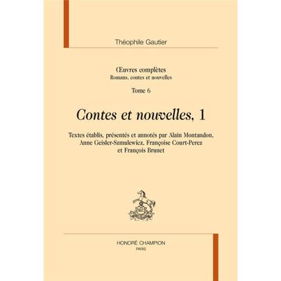 Oeuvres complètes - contes et nouvelles Tome 1 - Publicité Oeuvres complètes - contes et nouvelles Tome 1 - Publicité