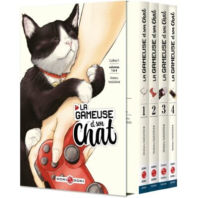 La gameuse et son chat : coffret Tomes 1 à 4 - Publicité La gameuse et son chat : coffret Tomes 1 à 4 - Publicité