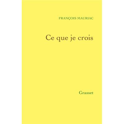 Ce que je crois - Publicité Ce que je crois - Publicité