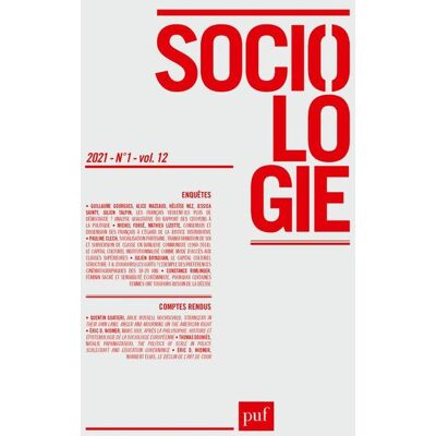 REVUE SOCIOLOGIE n.12 (édition 2021) - Publicité REVUE SOCIOLOGIE n.12 (édition 2021) - Publicité