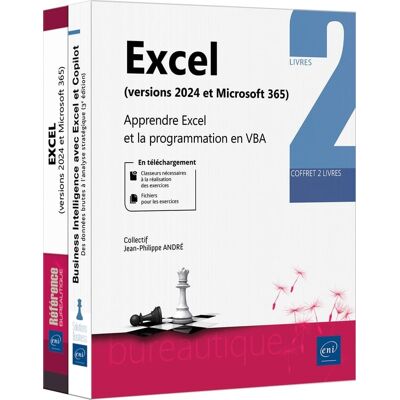 Excel (versions 2024 et Microsoft 365) : Apprendre Excel et la programmation en VBA - Publicité Excel (versions 2024 et Microsoft 365) : Apprendre Excel et la programmation en VBA - Publicité