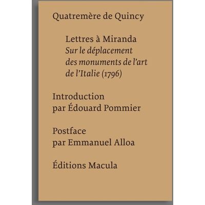 ART Lettres à Miranda - Publicité ART Lettres à Miranda - Publicité
