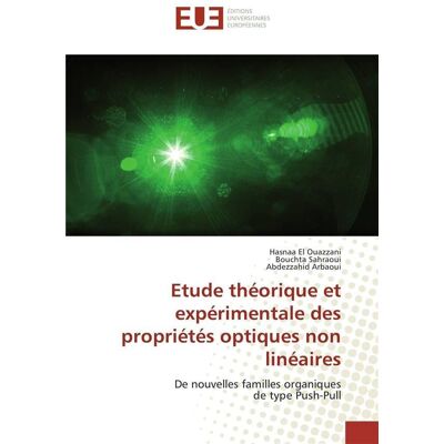 Etude theorique et experimentale des proprietes optiques non lineaires - Publicité Etude theorique et experimentale des proprietes optiques non lineaires - Publicité