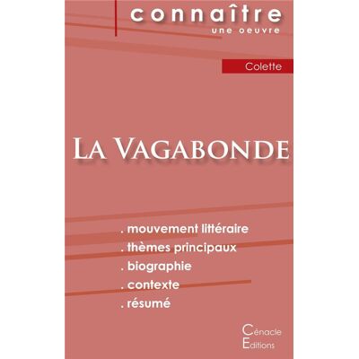 Classe La vagabonde, de Colette - Publicité Classe La vagabonde, de Colette - Publicité