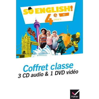 SO ENGLISH! : 4e - 3 CD audio + 1 DVD pour la classe - Publicité SO ENGLISH! : 4e - 3 CD audio + 1 DVD pour la classe - Publicité