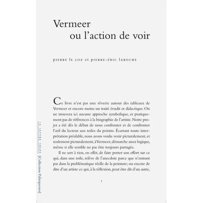 ART Vermeer ou l'action de voir - Publicité ART Vermeer ou l'action de voir - Publicité