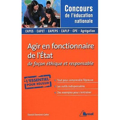 Agir en fonctionnaire de l'état - Publicité Agir en fonctionnaire de l'état - Publicité