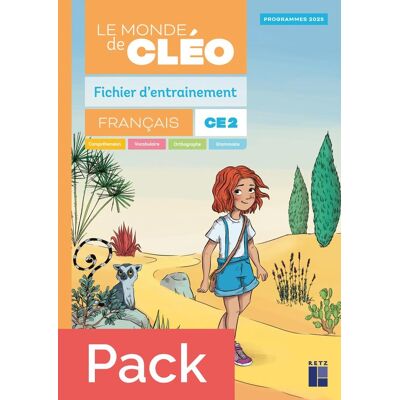 CLÉO : Le monde de Cléo - Français - CE2 - Fichier d'entraînement + Aide-mémoire (édition 2025) - Publicité CLÉO : Le monde de Cléo - Français - CE2 - Fichier d'entraînement + Aide-mémoire (édition 2025) - Publicité