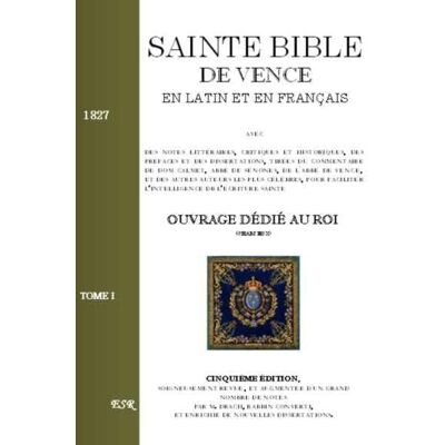 Sainte bible de vence, en latin et en français - Publicité Sainte bible de vence, en latin et en français - Publicité