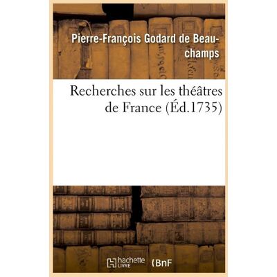 ART Recherches sur les theatres de france (ed.1735) - Publicité ART Recherches sur les theatres de france (ed.1735) - Publicité