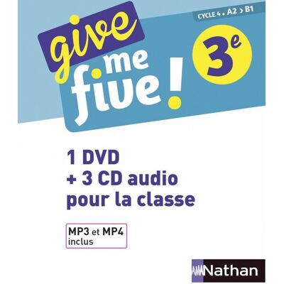 Give me five 3ème - Coffret CD + DVD 2017 - Publicité Give me five 3ème - Coffret CD + DVD 2017 - Publicité