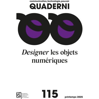 - PAS DE MARQUE - QUADERNI n.115 : Designer les objets numériques - Publicité - PAS DE MARQUE - QUADERNI n.115 : Designer les objets numériques - Publicité