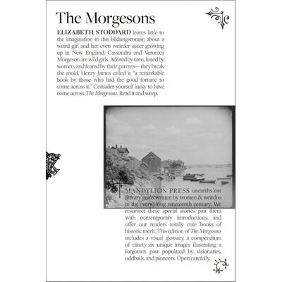 Avant Elizaeth Stoddard : The Morgesons - Publicité Avant Elizaeth Stoddard : The Morgesons - Publicité