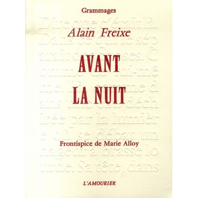 Avant la nuit - Publicité Avant la nuit - Publicité