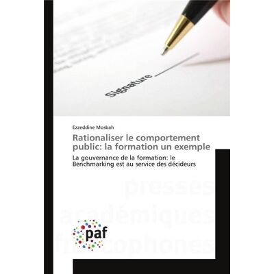 Rationaliser le comportement public: la formation un exemple - Publicité Rationaliser le comportement public: la formation un exemple - Publicité